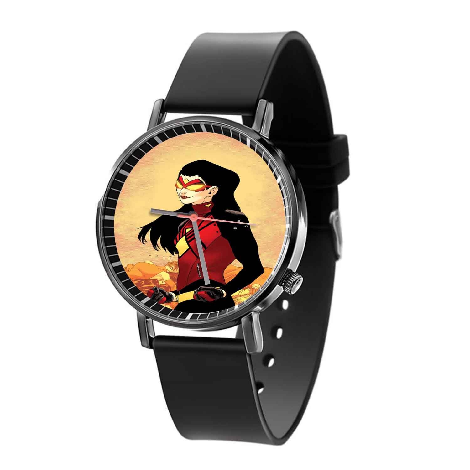 Zavstyle Spider Woman Marvel Superheroes Quartz Watch With Gift Box