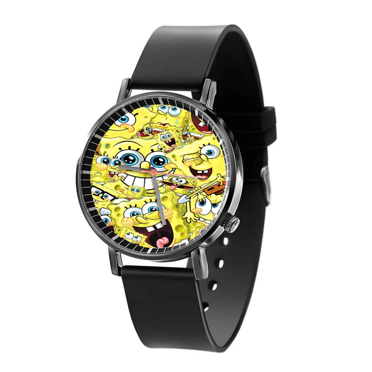 Zavstyle Spongebob Squarepants Collage Arts Quartz Watch With Gift Box