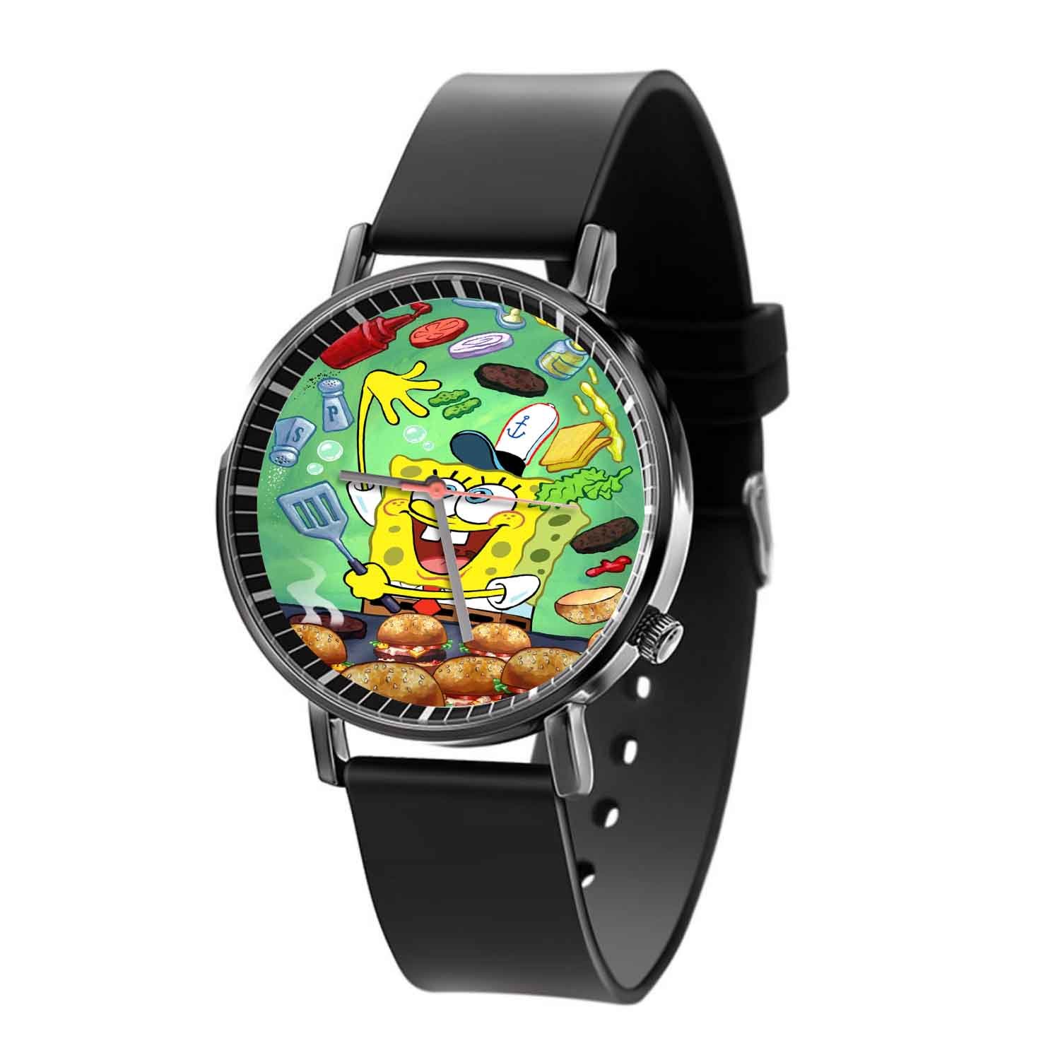 Zavstyle Spongebob Squarepants Cooking Quartz Watch With Gift Box