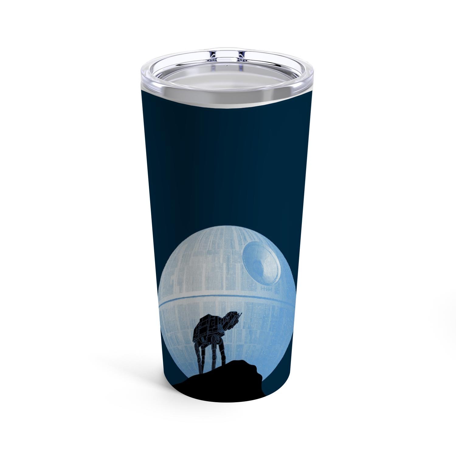 Zavstyle Star Wars Death Star at Moon Planet Tumbler Stainless Steel 20oz