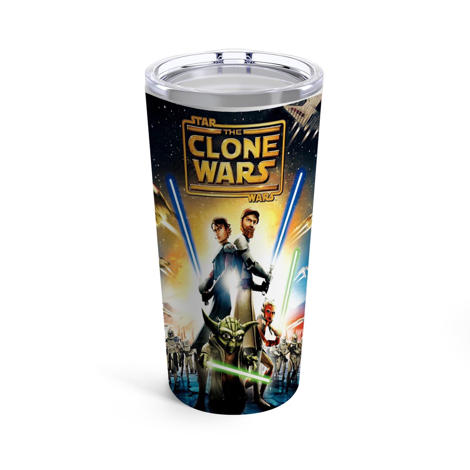 Zavstyle Star Wars The Clones Wars Light Sword Tumbler Stainless Steel 20oz