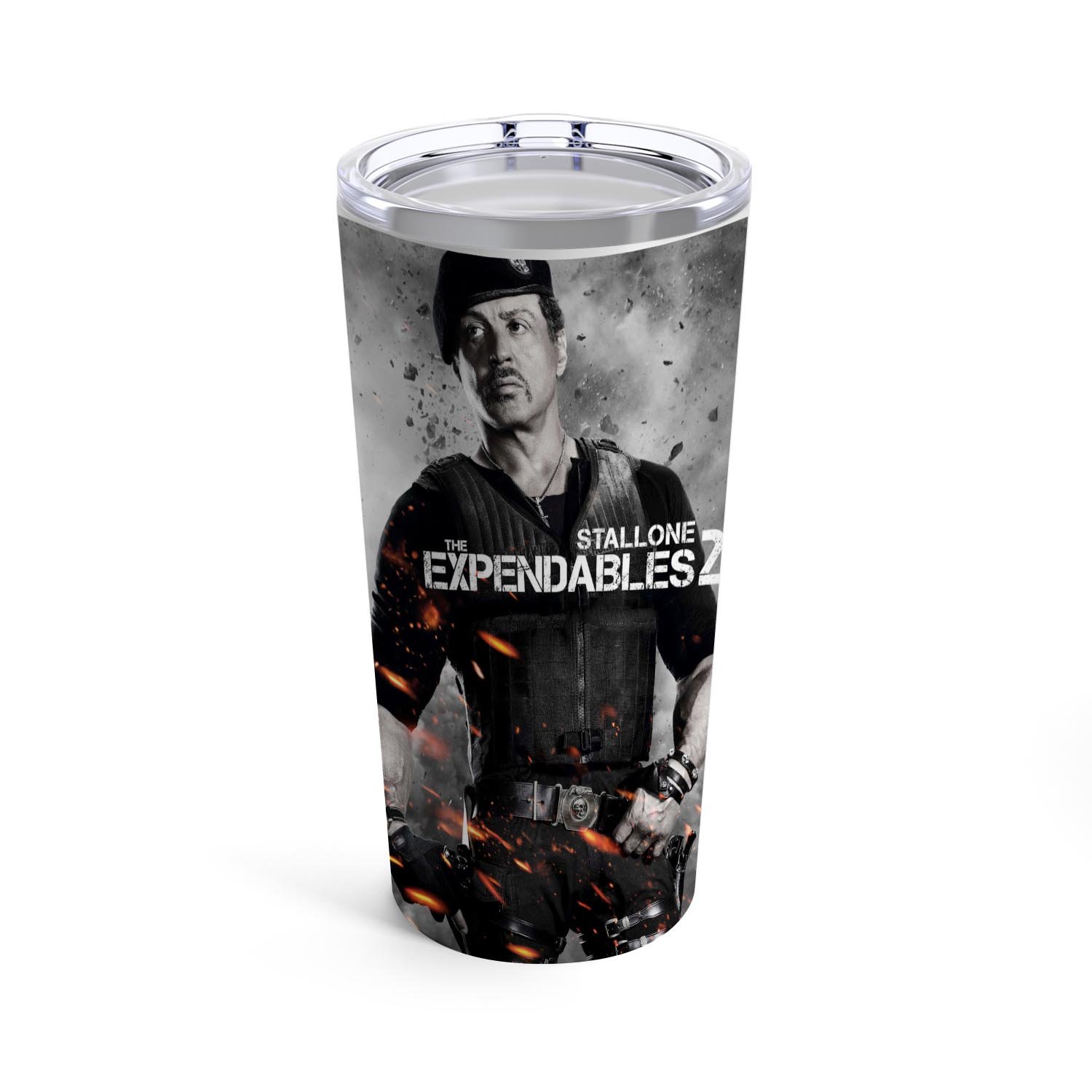 Zavstyle The Expendables 2 Sylvester Stallone Tumbler Stainless Steel 20oz