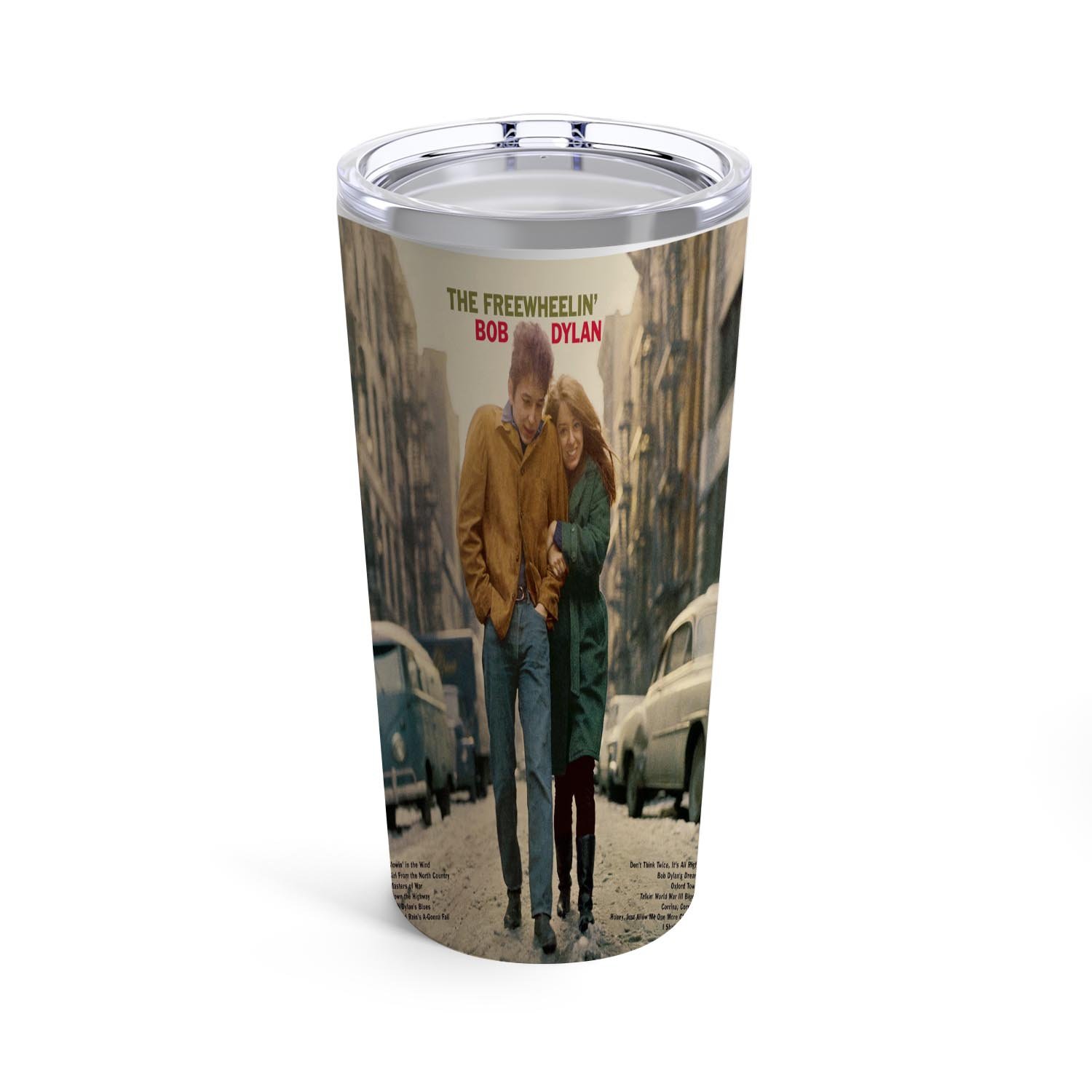 Zavstyle The Freewheelin Bob Dylan Tumbler Stainless Steel 20oz