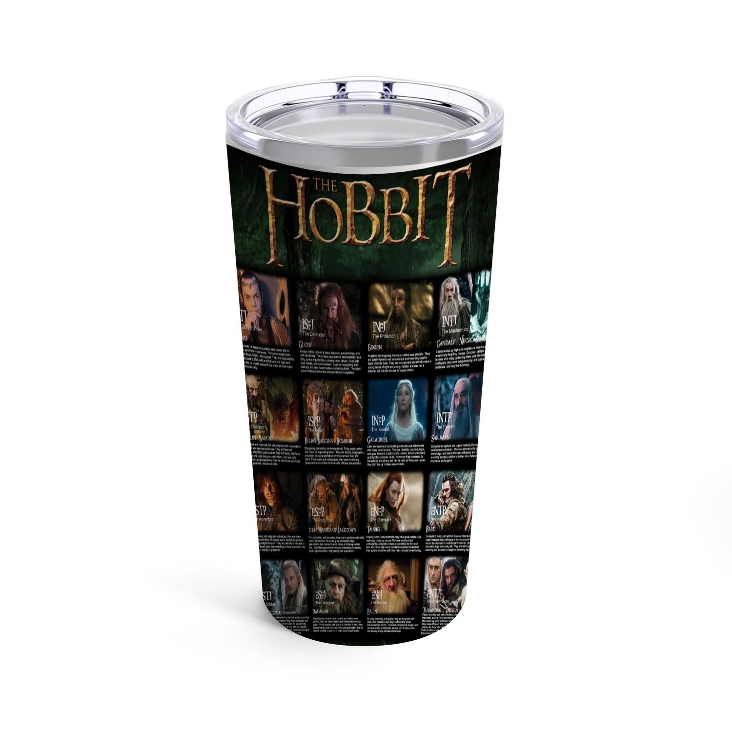 Zavstyle The Hobbit Characters Tumbler Stainless Steel 20oz
