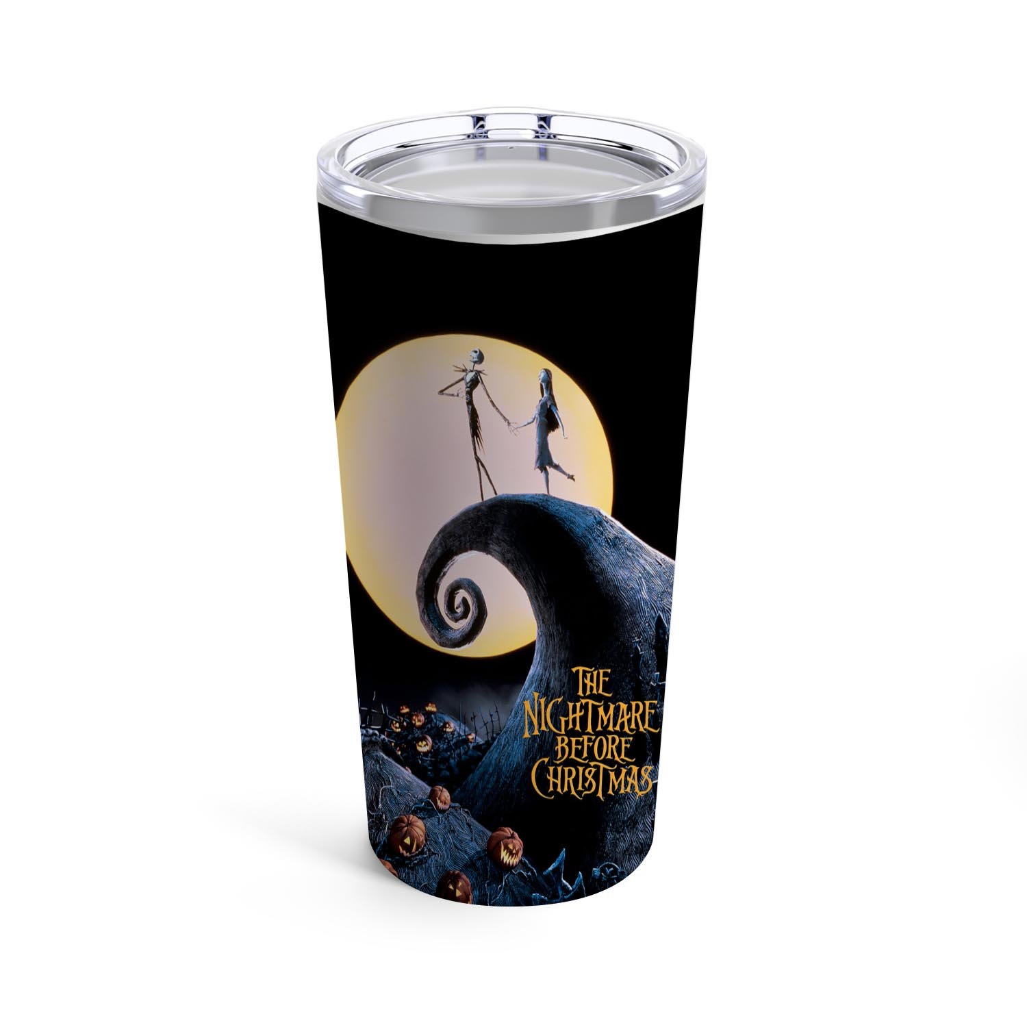 Zavstyle The Nightmare Before Christmas Jack And Sally Tumbler Stainless Steel 20oz