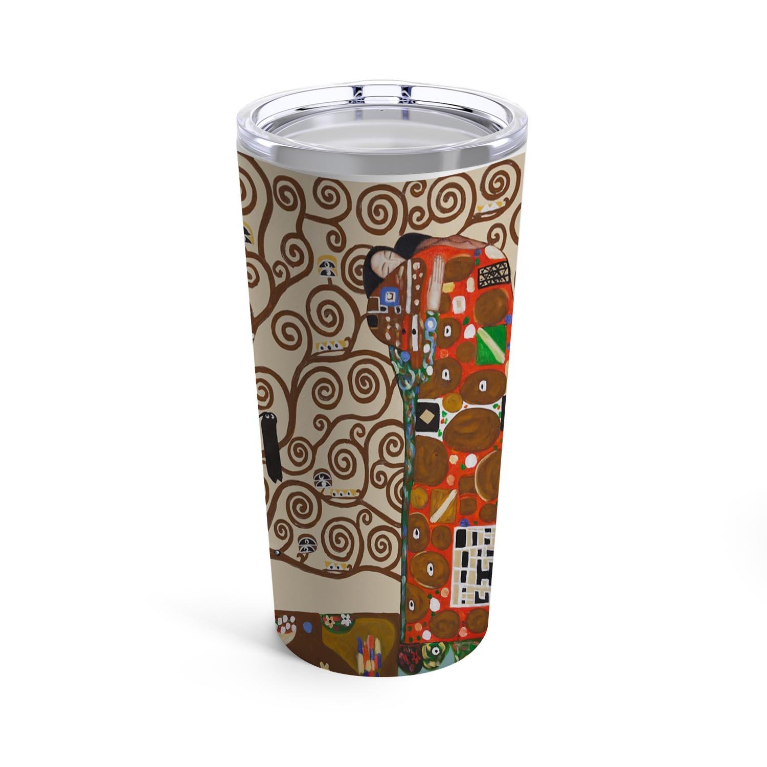 Zavstyle The Tree of Life Stoclet Frieze Gustav Klimt Tumbler Stainless Steel 20oz
