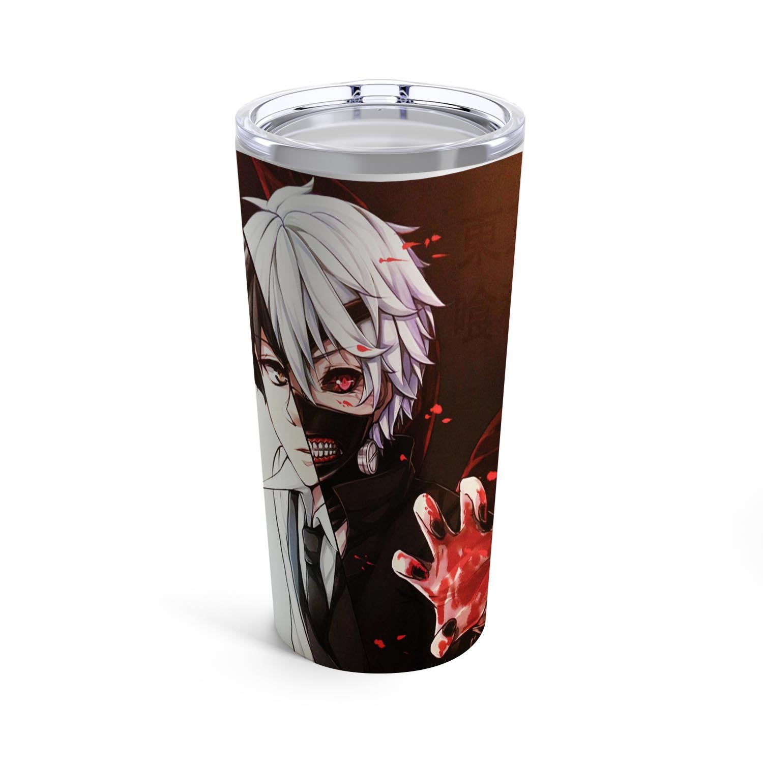 Zavstyle Tokyo Ghoul Half Face Tumbler Stainless Steel 20oz