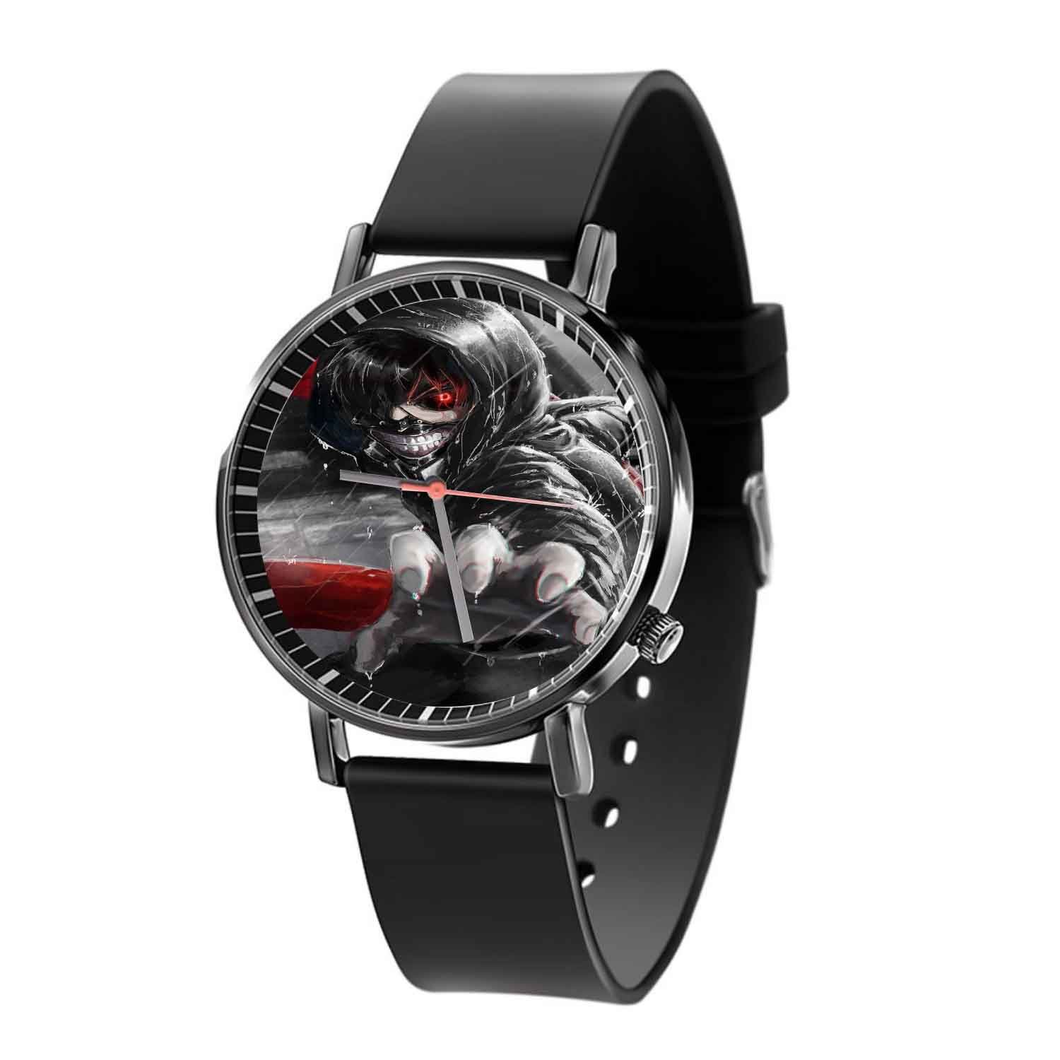 Zavstyle Tokyo Ghoul Kaneki Ken Red Eyes Quartz Watch With Gift Box