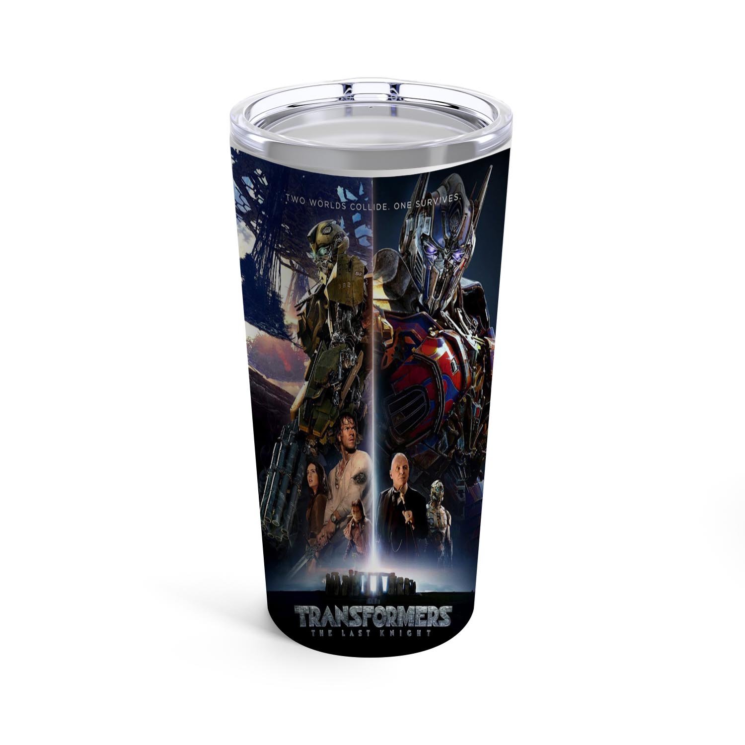 Zavstyle Transformers The Last Knight Art Tumbler Stainless Steel 20oz