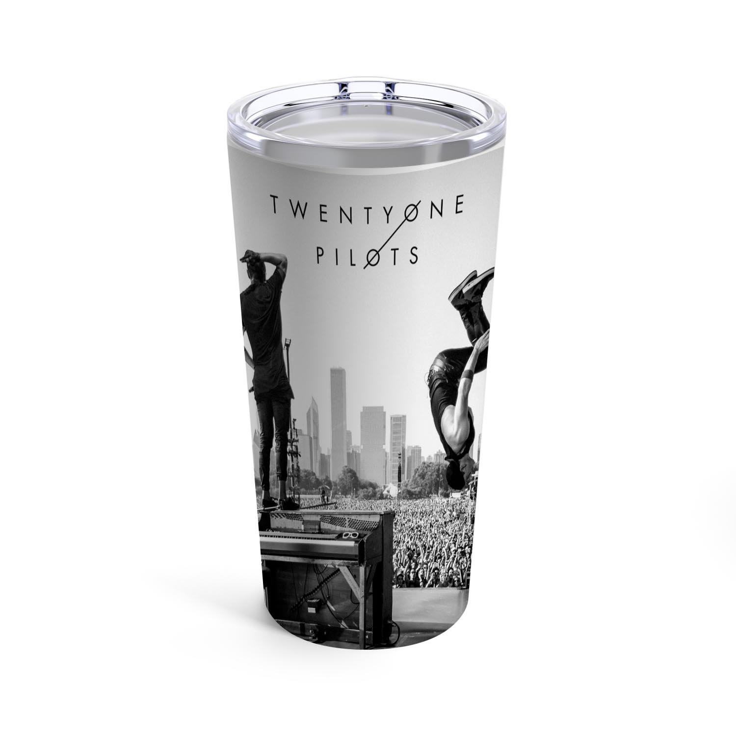 Zavstyle Twenty One Pilots Tyler Joseph And Josh Dun Backflip Tumbler Stainless Steel 20oz