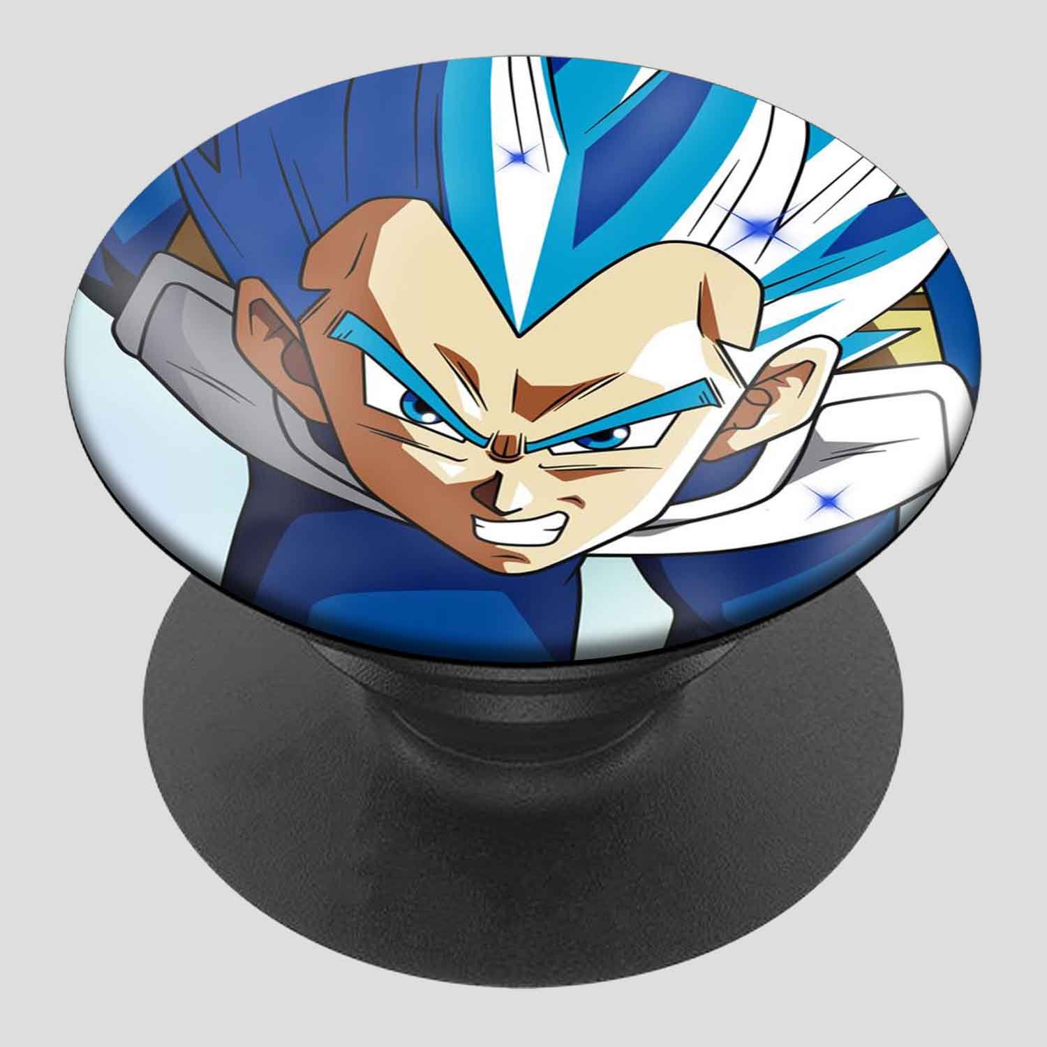 Zavstyle Vegeta Super Saiyan Blue Mastered Art Pop able Phone Stands Phone Grip