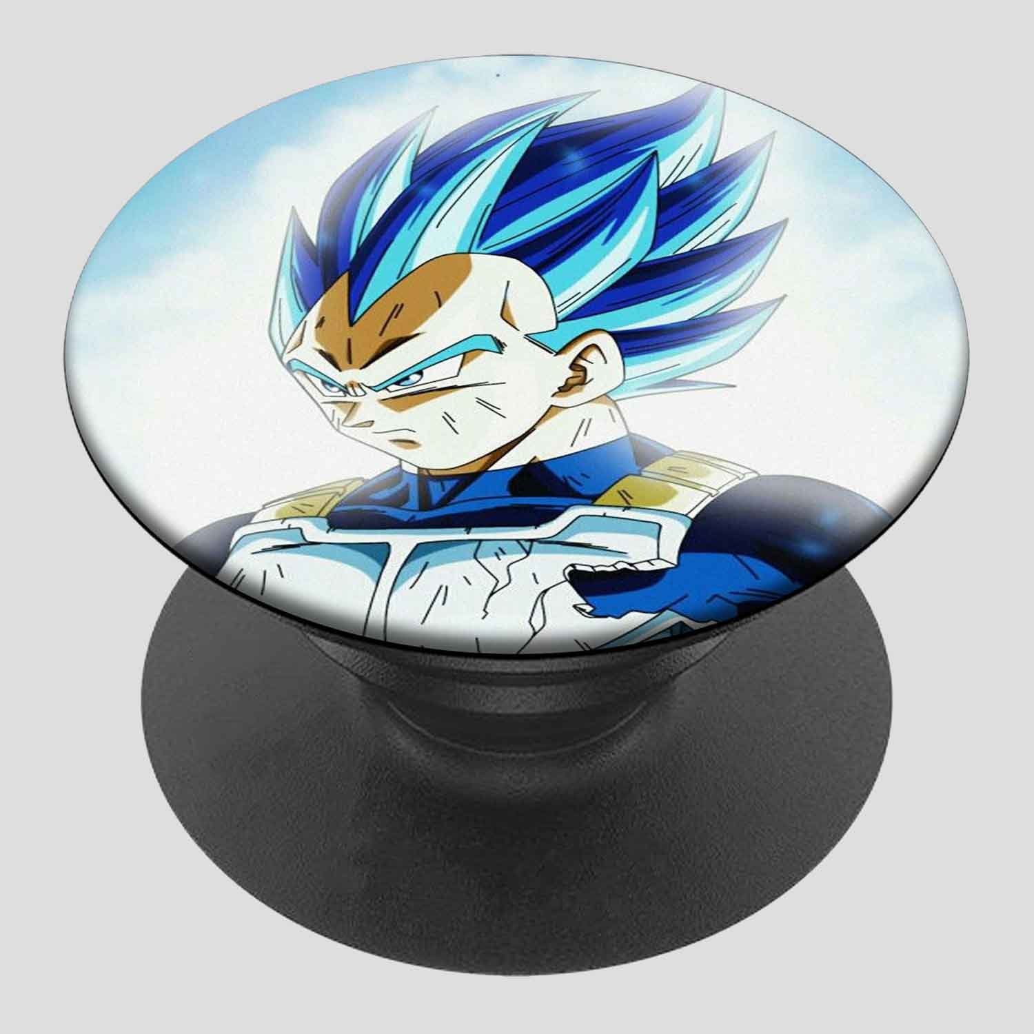 Zavstyle Vegeta Super Saiyan Blue Pop able Phone Stands Phone Grip