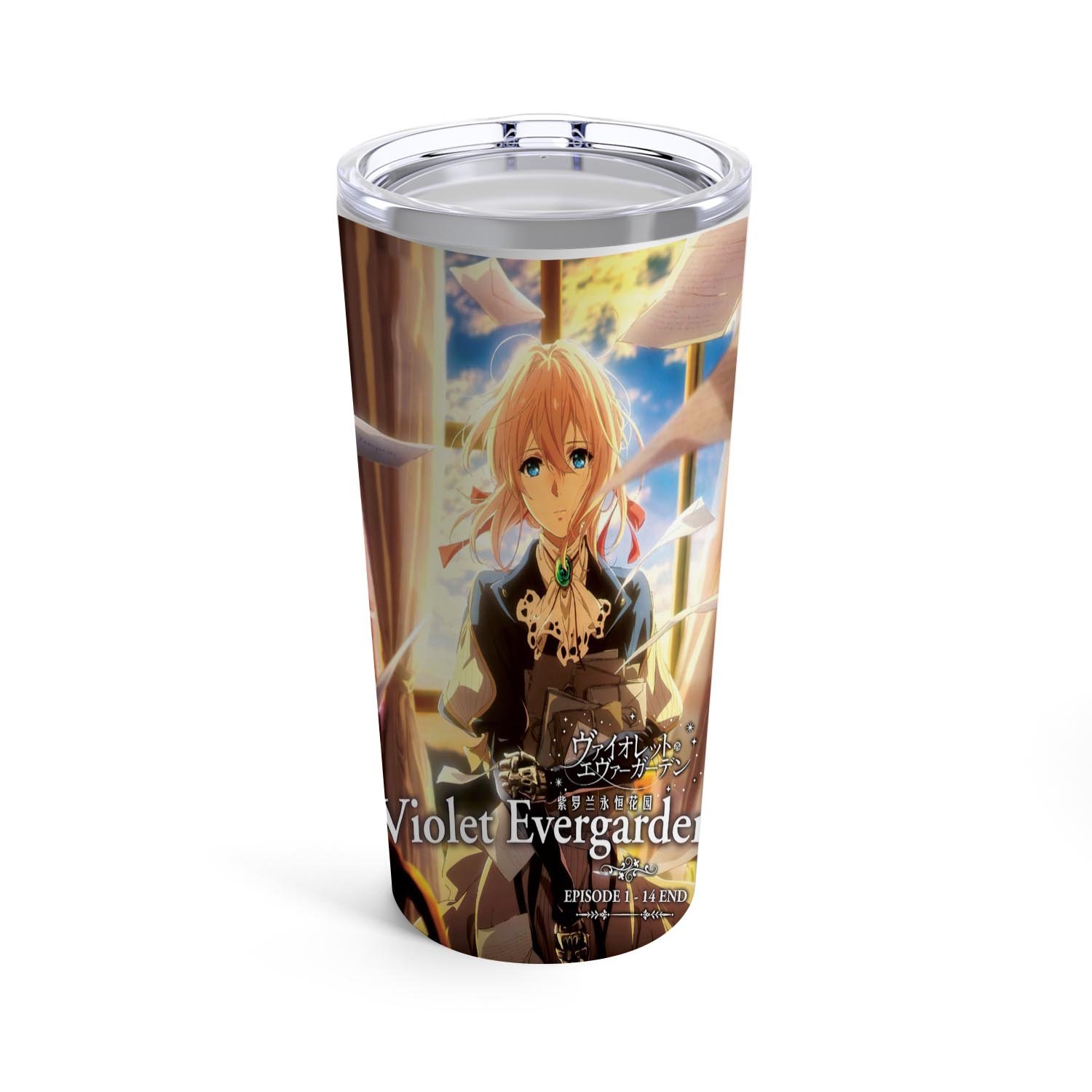 Zavstyle Violet Evergarden Anime Tumbler Stainless Steel 20oz