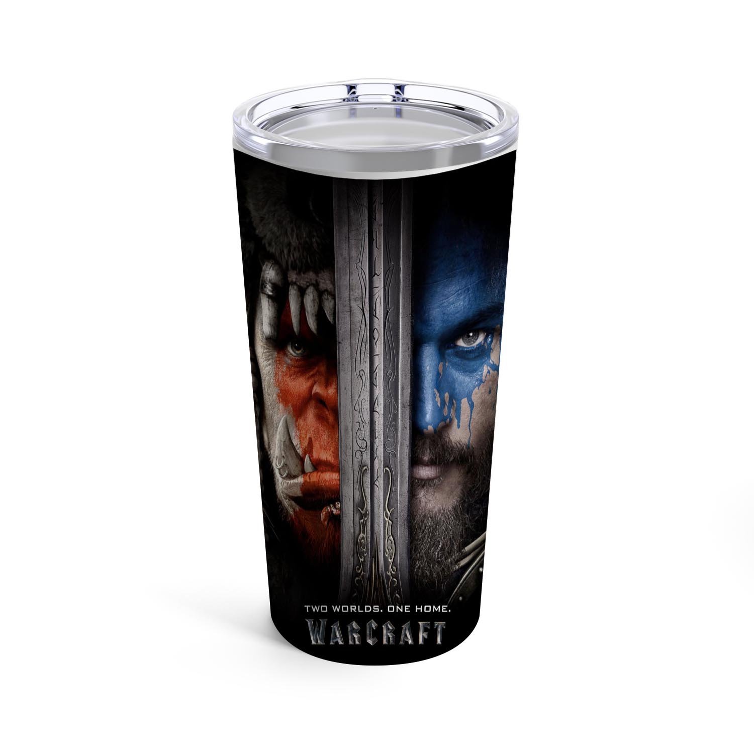 Zavstyle Warcraft 2016 Two Worlds One Home Tumbler Stainless Steel 20oz