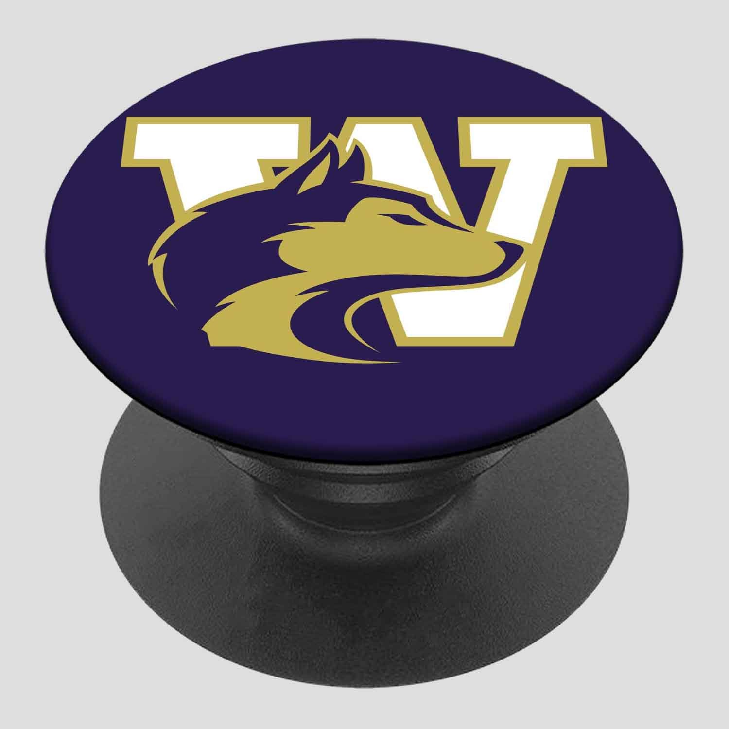 Zavstyle Washington Huskies Pop able Phone Stands Phone Grip
