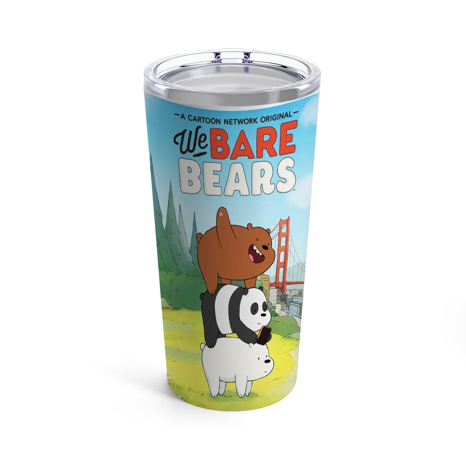 Zavstyle We Bare Bears Tumbler Stainless Steel 20oz