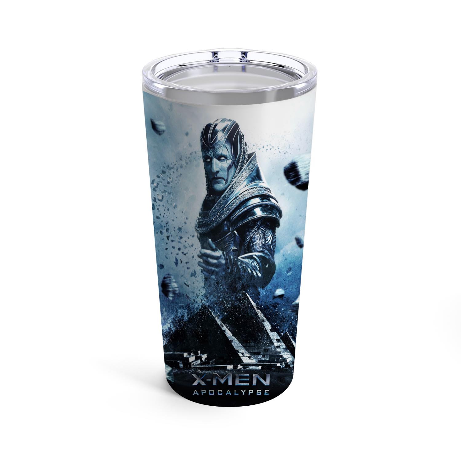 Zavstyle X Men Apocalypse Blue Grey Tumbler Stainless Steel 20oz