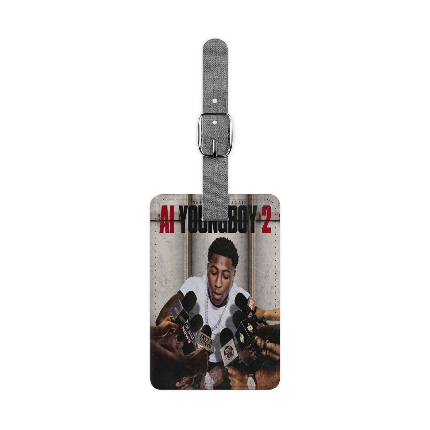 Zavstyle YoungBoy Never Broke Again Make No Sense Luggage Tag Polyester Saffiano