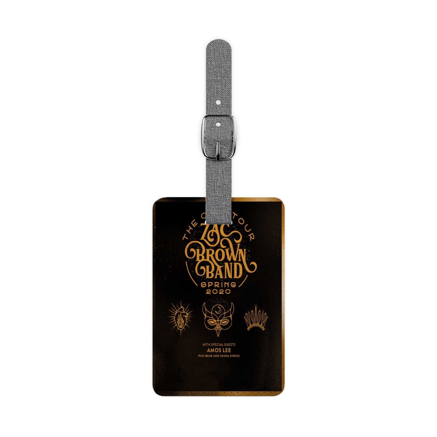 Zavstyle Zac Brown The Owl Tour Luggage Tag Polyester Saffiano