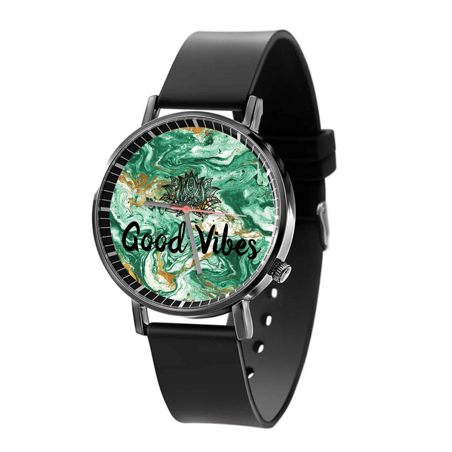 Zavstyle good vibes turquoise Quartz Watch With Gift Box