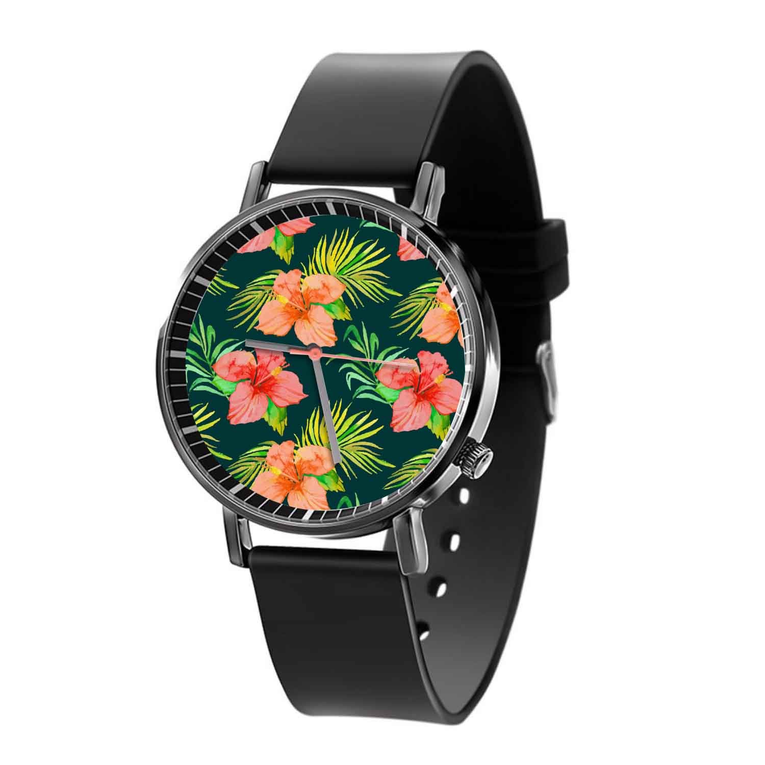 Zavstyle hibiscus Quartz Watch With Gift Box