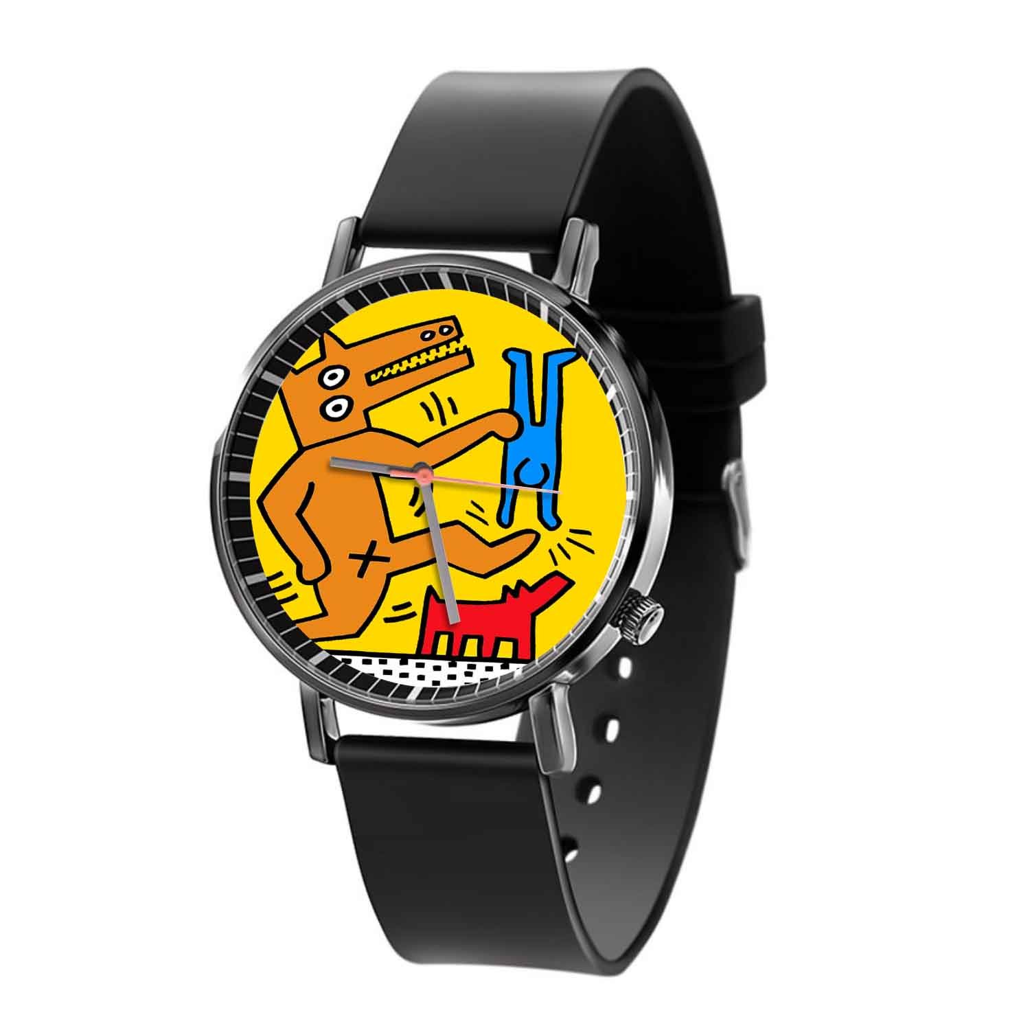 Zavstyle keith haring Quartz Watch With Gift Box