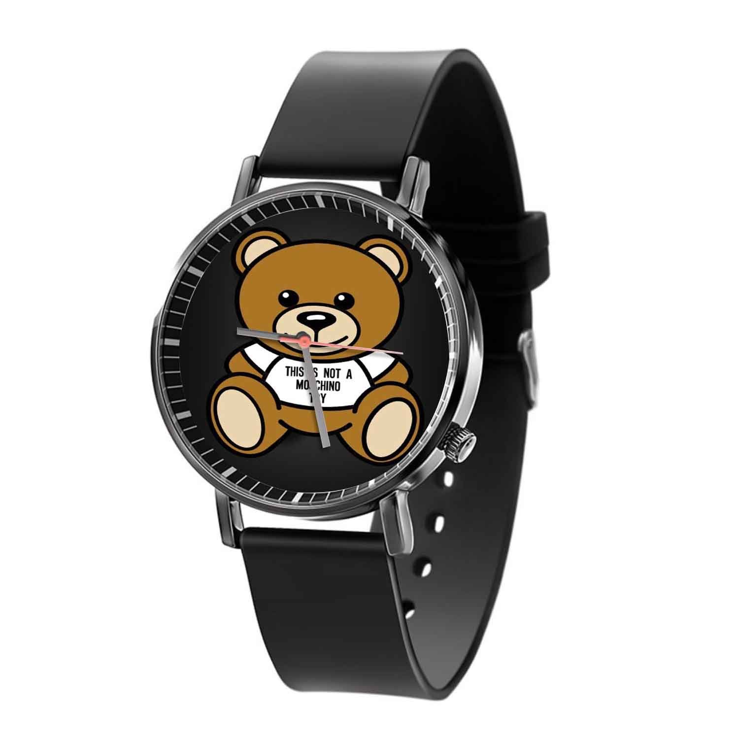 Zavstyle moschino bear Quartz Watch With Gift Box